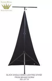 Lighting Stand Scrim - Single Side in Black